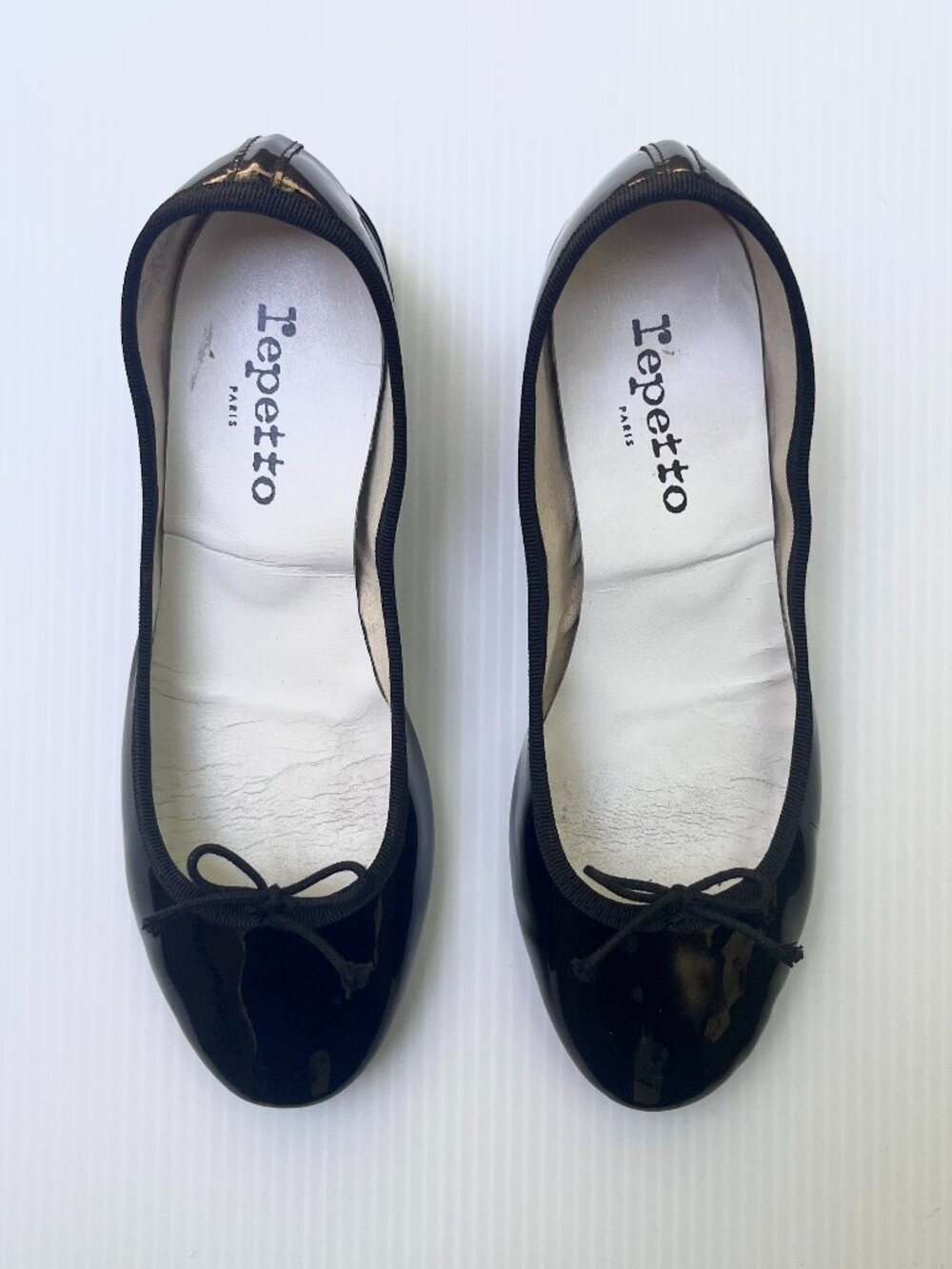 Repetto Camille Patent Leather Heels in Noir- Size 37 EU/5.5-6 US